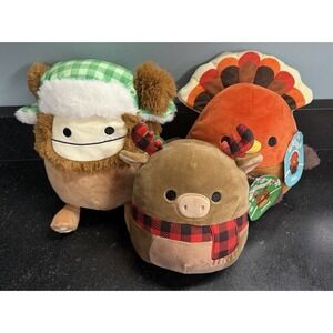 Lot of 3 Original Squishmallows – Holiday Edition – New With Tags